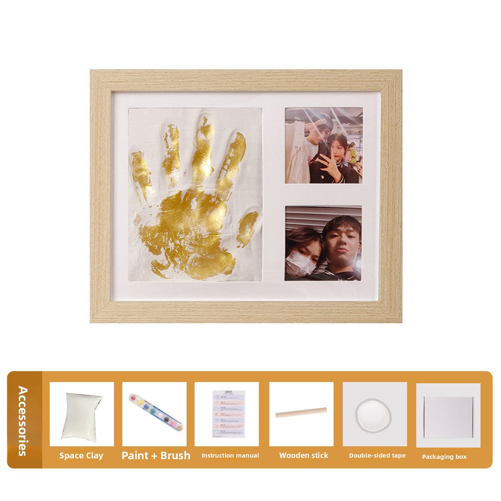 Handprint Photo Frame Display Stand with Clay Kit