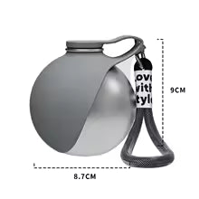 Portable Pet Water Bottle with Foldable Bowl – Stainless Steel, Leak-Proof