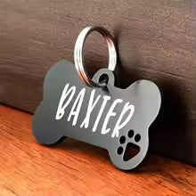 Personalised Dog ID Tag – Custom Engraved, Lightweight & Durable
