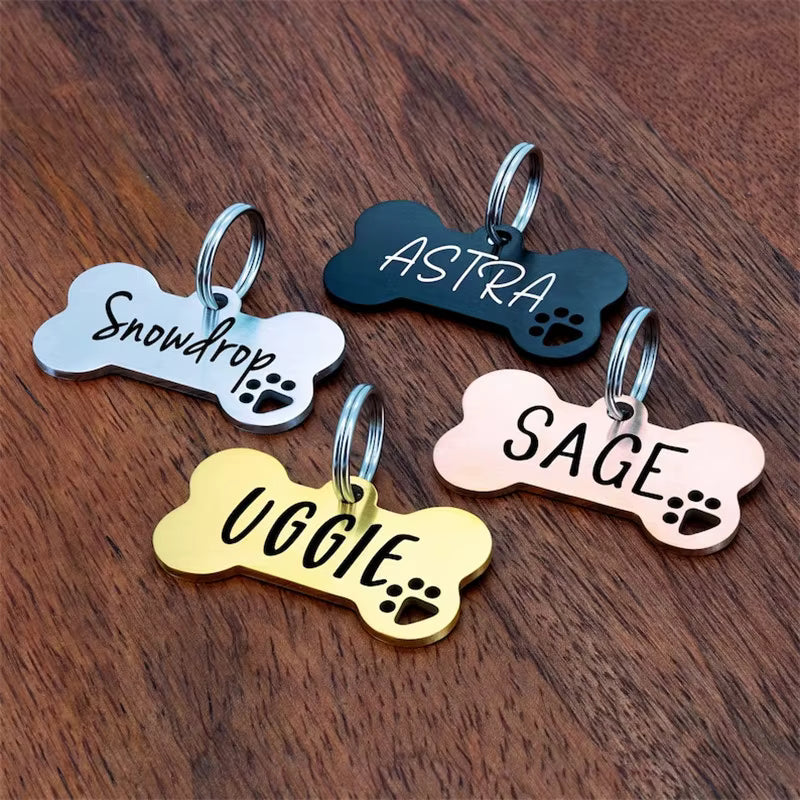 Personalised Dog ID Tag – Custom Engraved, Lightweight & Durable