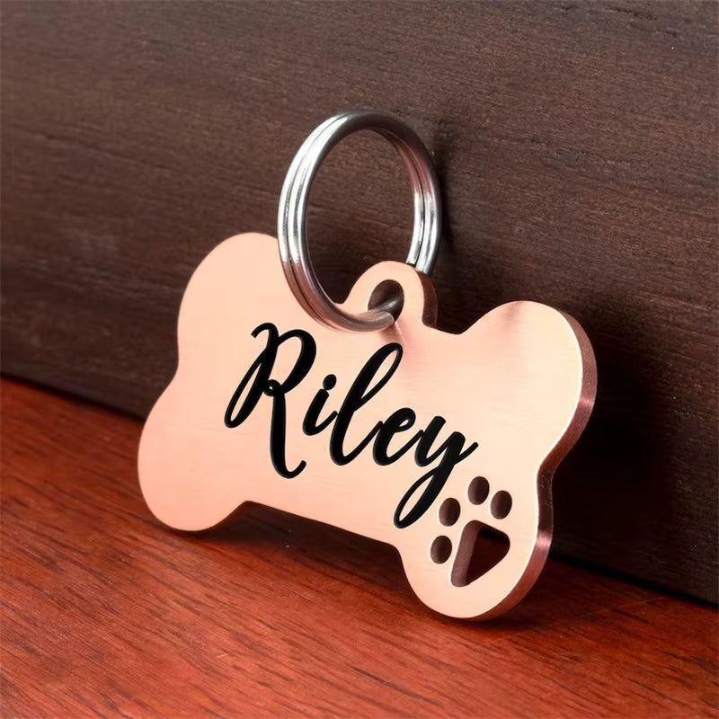Personalised Dog ID Tag – Custom Engraved, Lightweight & Durable