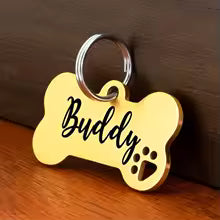 Personalised Dog ID Tag – Custom Engraved, Lightweight & Durable