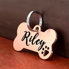 Personalised Dog ID Tag – Custom Engraved, Lightweight & Durable