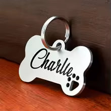 Personalised Dog ID Tag – Custom Engraved, Lightweight & Durable