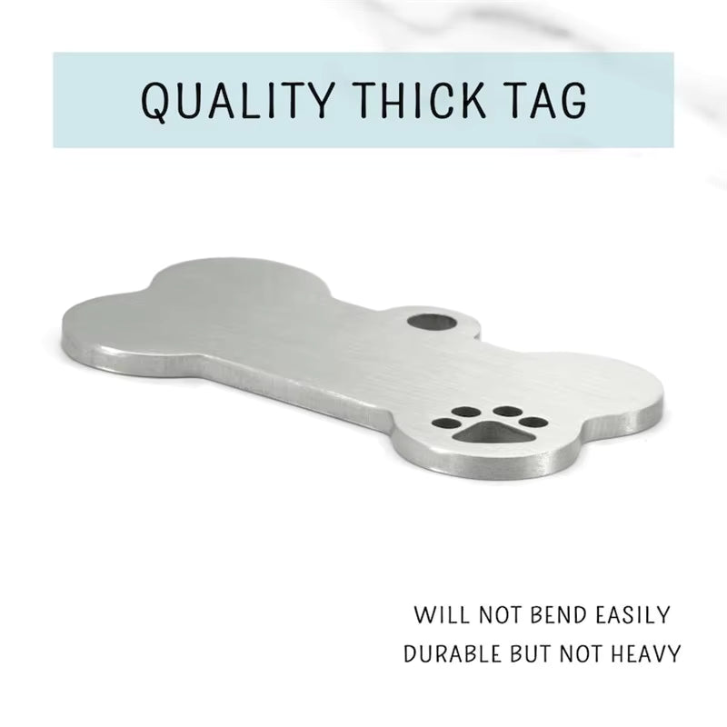 Personalised Dog ID Tag – Custom Engraved, Lightweight & Durable